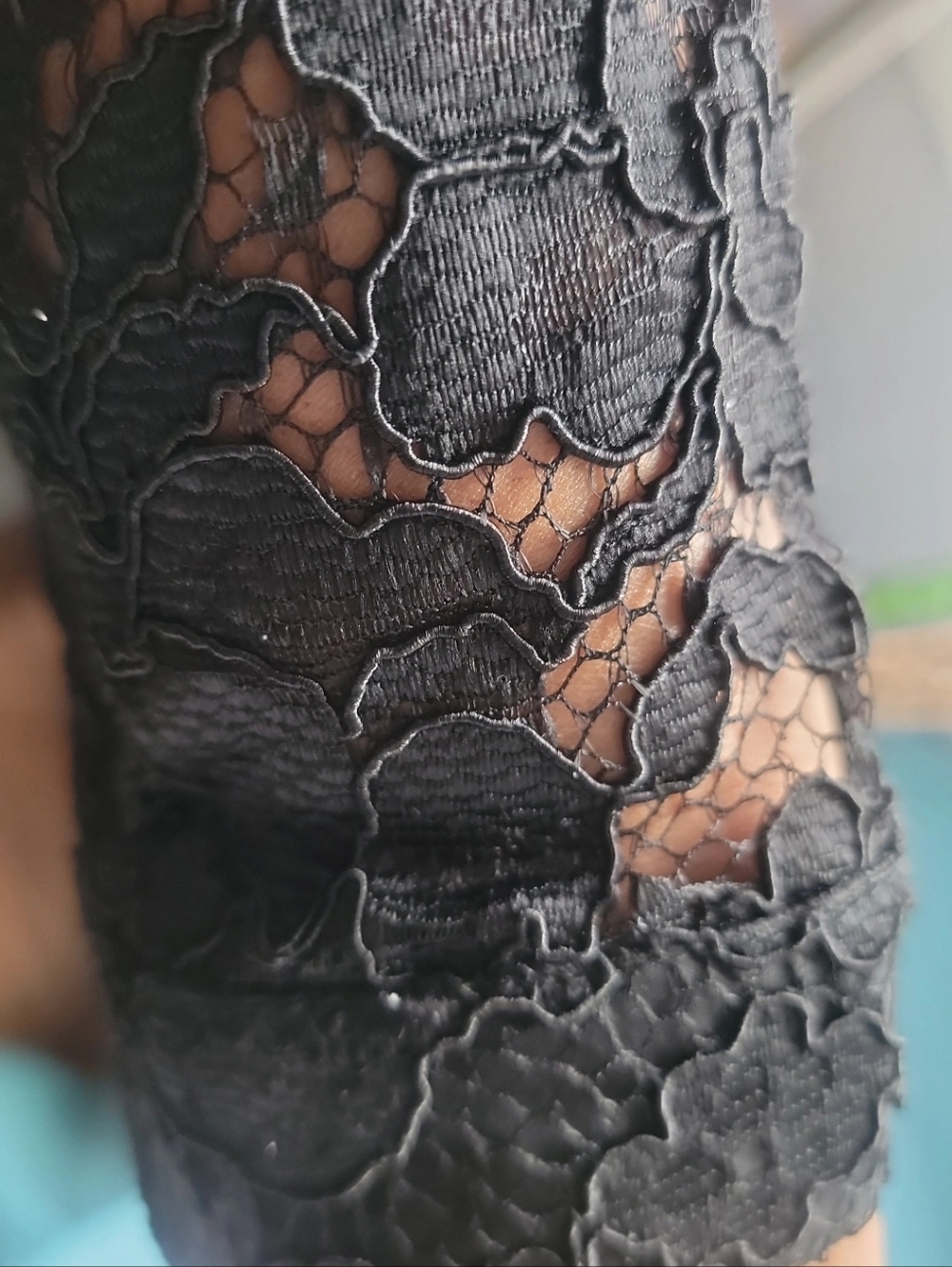 Nanette Lepore Black Lace Butyon-Front Midi Dress • Size 12 - Picture 5 of 10